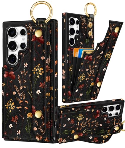 Petitian for Samsung Galaxy S24 Ultra Wallet Case, Growing Flower - color: Grow Flower, size: Samsung Galaxy S24 Ultra