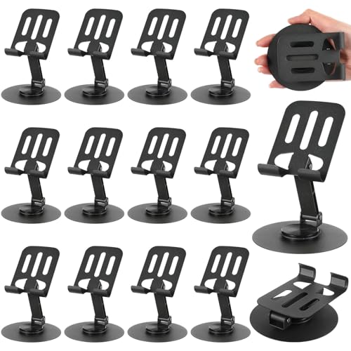 Geelin 12 Pcs Phone Stands Dual Folding Compatible with All Tablet, Grey - color: Grey