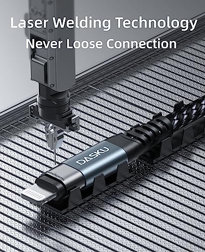 iPhone Cable Fast Charging [MFi Certified] USBC Lightning Cable 6FT, 3 Pack - color: Black, size: 6FT, style: USB C