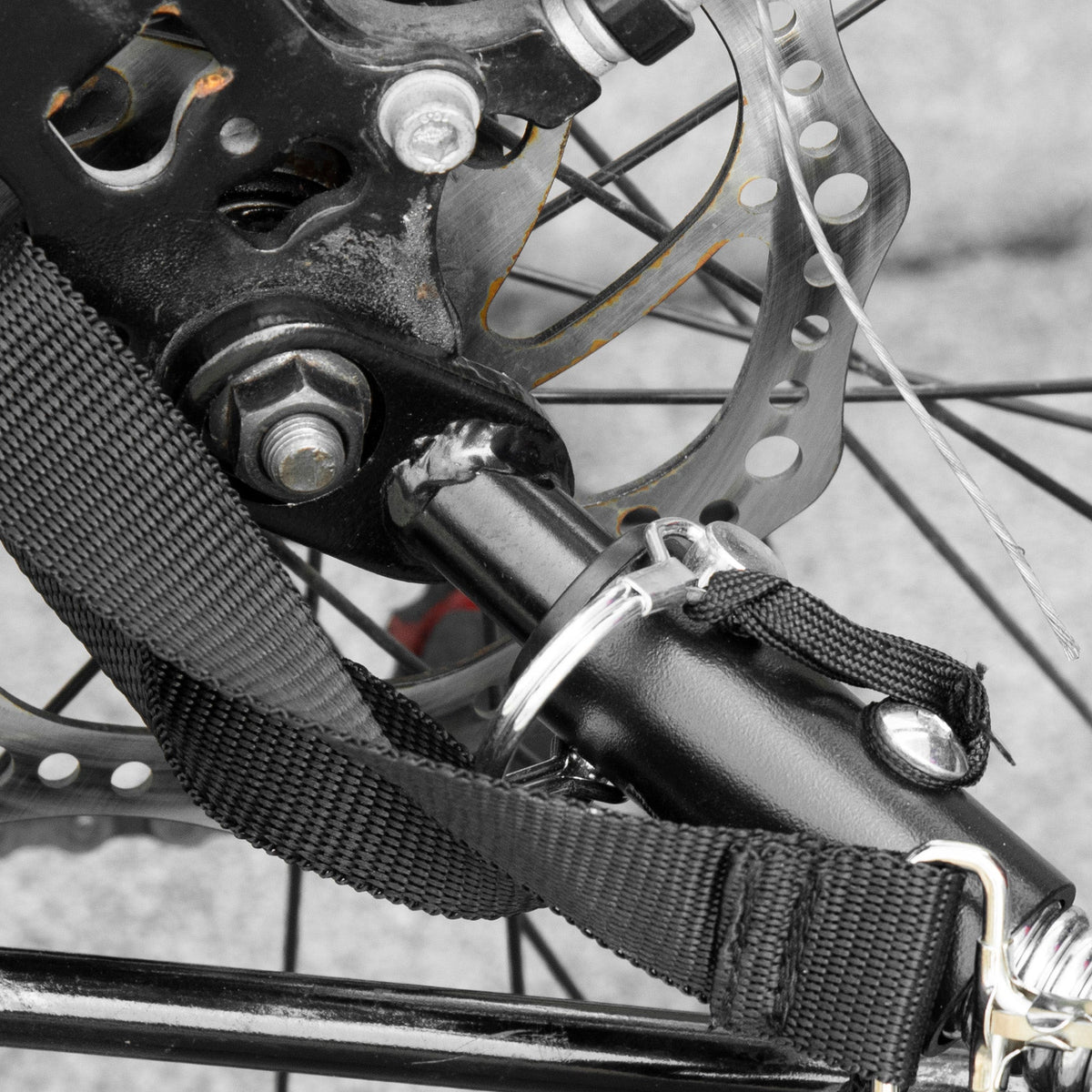 BikeTrailer Hitch, Steel Type 'B' Bicycle Trailer, Powder Coating, Durable and Sturdy, Cargo Hitch Coupler, for Cargo, Child and Pet Trailers, Black