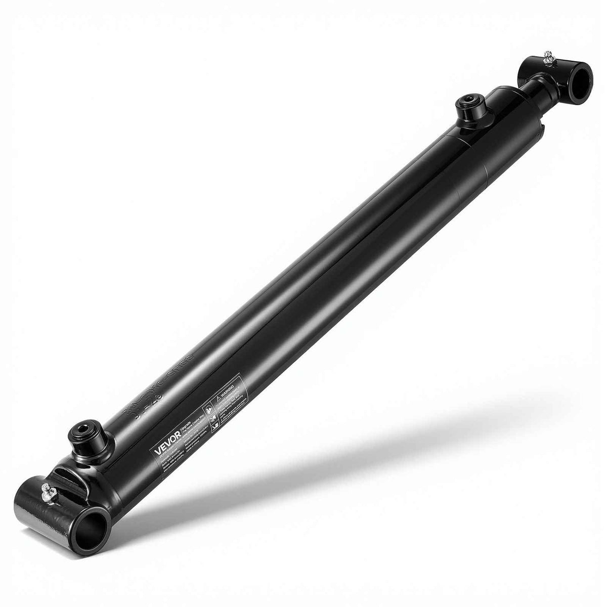 Double Acting Hydraulic Cylinder, 2" Bore x 16" Stroke, Max 3500PSI Hydraulic Cylinder, Heavy-Duty Welded Cross Tube Cylinders with 1" Pin Hole & SAE #6 Port for Agricultural Machinery, Tractors