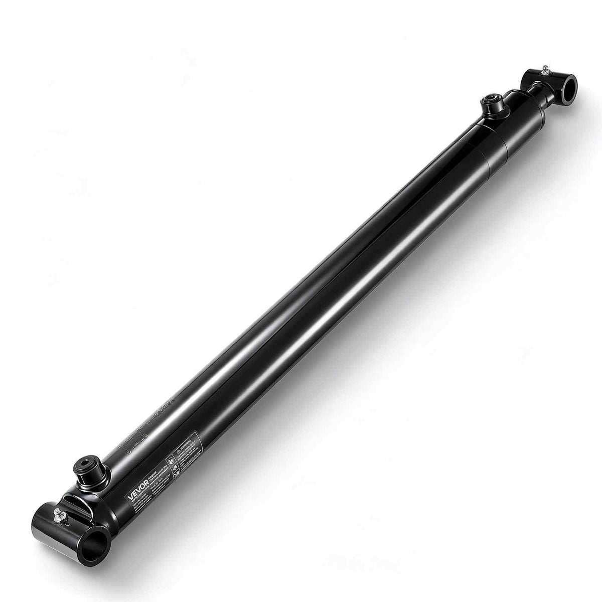 Double Acting Hydraulic Cylinder, 2" Bore x 24" Stroke, Max 3500PSI Hydraulic Cylinder, Heavy-Duty Welded Cross Tube Cylinders with 1" Pin Hole & SAE #6 Port for Agricultural Machinery, Tractors