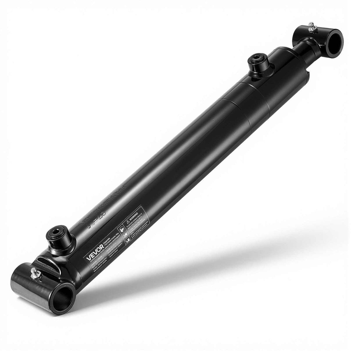 Double Acting Hydraulic Cylinder, 2" Bore x 12" Stroke, Max 3500PSI Hydraulic Cylinder, Heavy-Duty Welded Cross Tube Cylinders with 1" Pin Hole & SAE #6 Port for Agricultural Machinery, Tractors