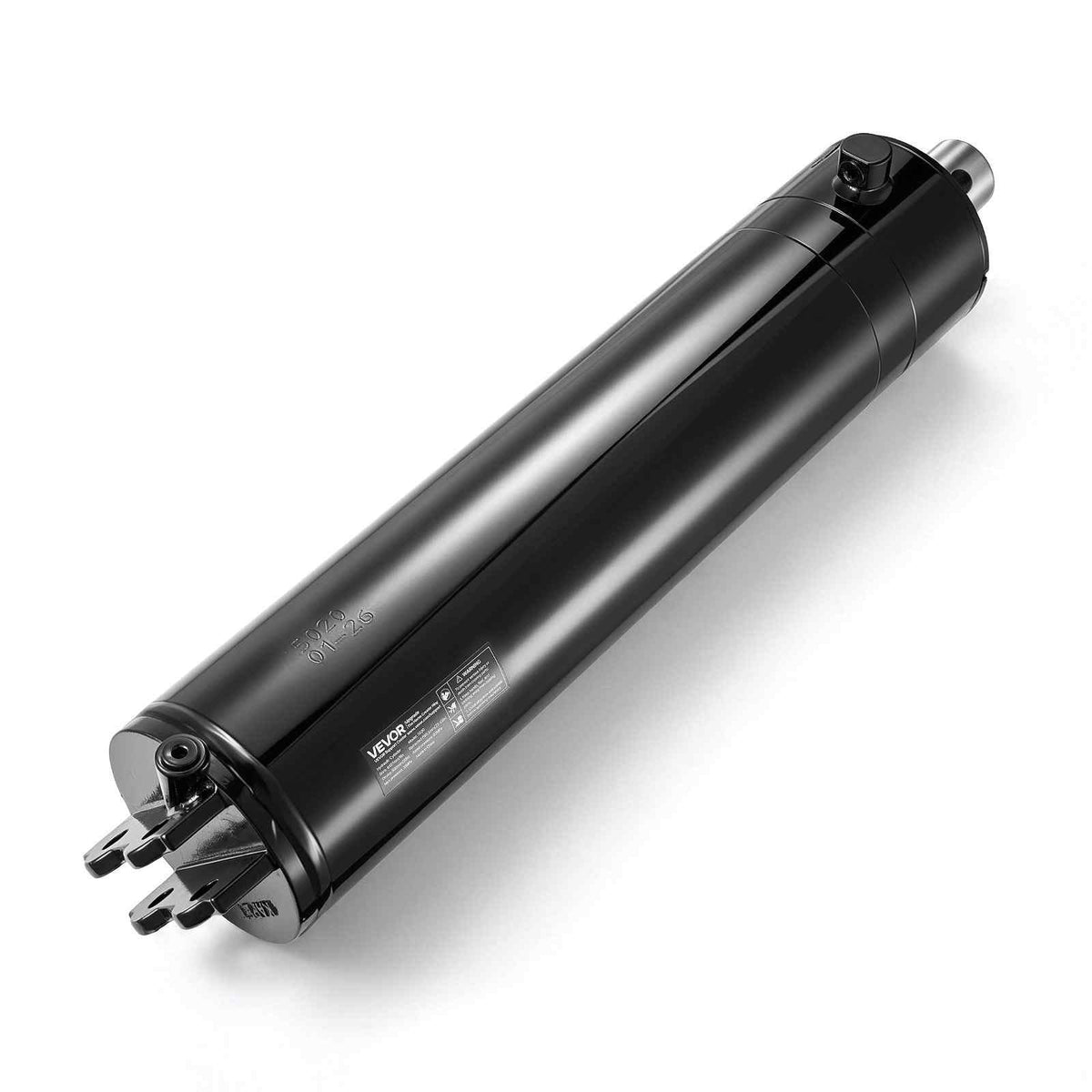 Double Acting Hydraulic Cylinder, 5" Bore x 20" Stroke, Max 4500PSI Hydraulic Cylinder, Heavy-Duty Welded Cross Tube Cylinders with 0.63" Pin Hole & SAE #6 Port for Agricultural Machinery