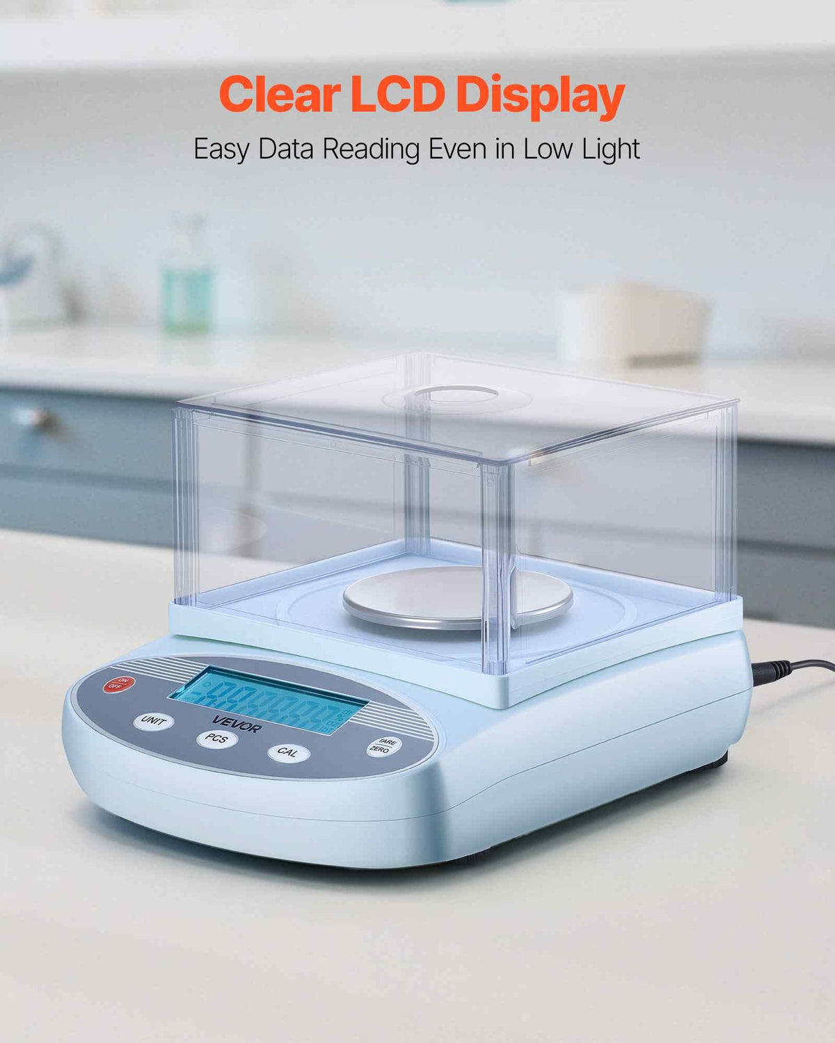 Analytical Balance, 200 g x 0.001 g, High Precision Accuracy Lab Scale, 13 Units Electronic Digital Analytical Balance with Glass Draft Shield and Weighing Pan, for Laboratory Jewelry Pharmacy