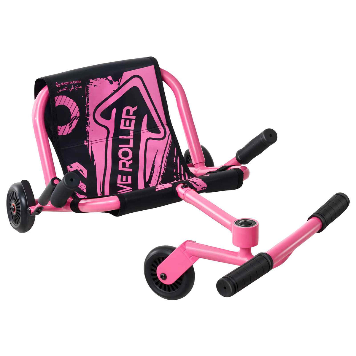 Ride on Scooter 150 lbs Swing Side-to-Side for Amazing Riding Pink, for Ages 4+, Powered by Zig-Zag Motion, Ride on Toy with 3 Adjustable Length, Brake Lever, Hard Surface Indoor & Outdoor