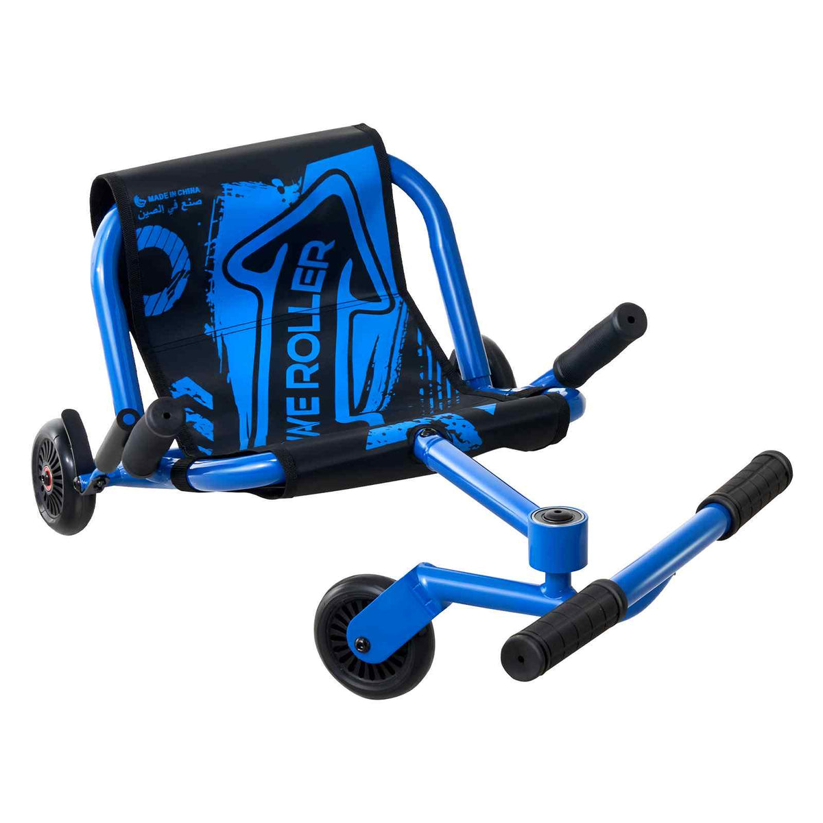 Ride on Scooter 150 lbs Swing Side-to-Side for Amazing Riding Blue, for Ages 4+, Powered by Zig-Zag Motion, Ride on Toy with 3 Adjustable Length, Brake Lever, Hard Surface Indoor & Outdoor