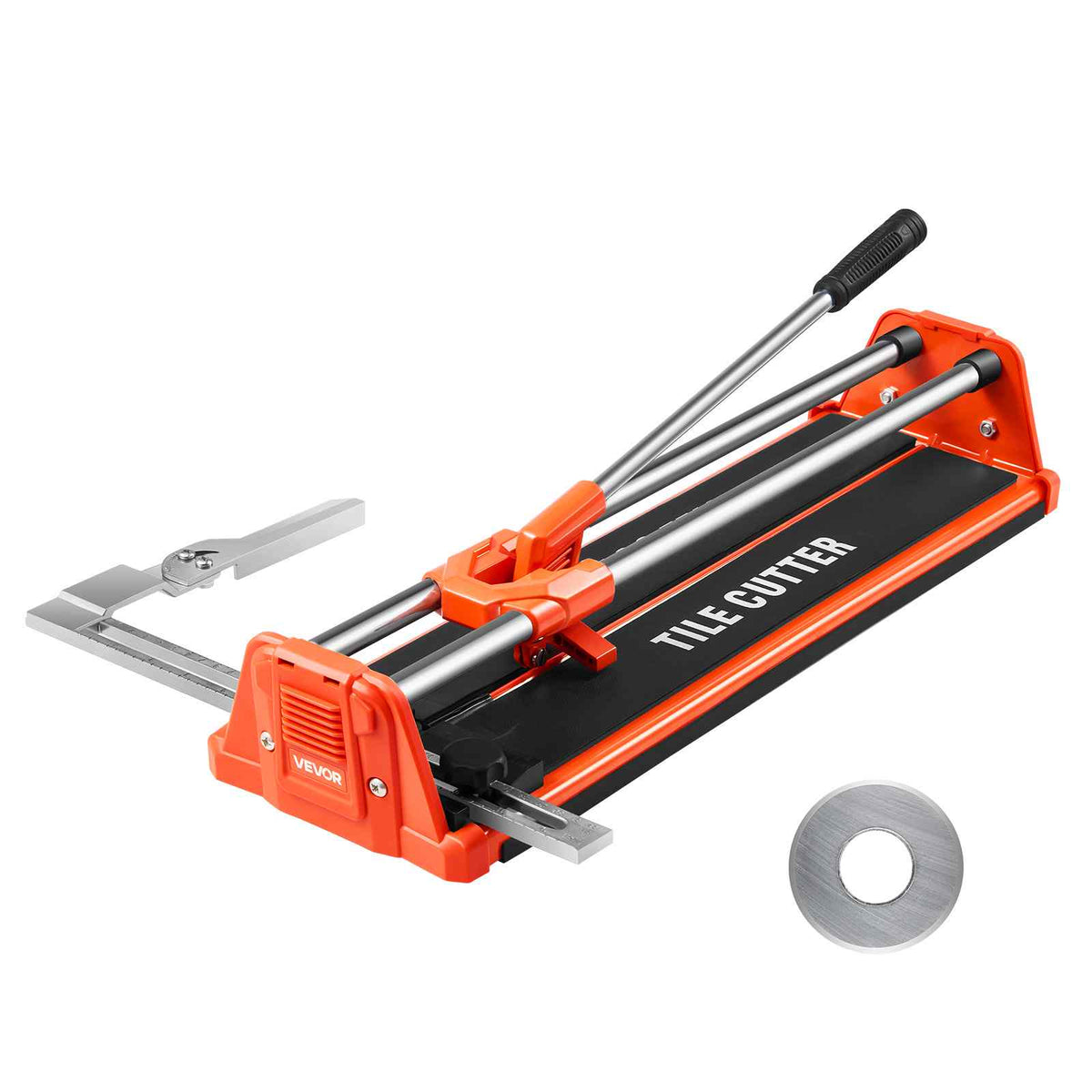17-Inch Manual Tile Cutter for Wall & Polished Tiles,Double Rails for Precise Cutting, Tungsten Carbide Wheel,Non-Slip Handle,Anti-Displacement Pressure Rod,Precise Cuts for Pros & Beginners
