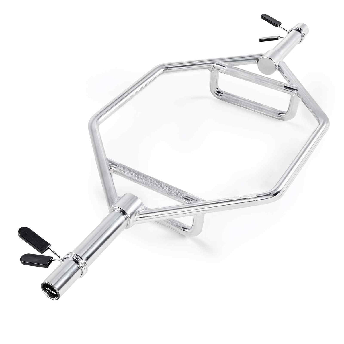 Trap Bar Hex Bar, 2-Inch Hex Barbell, 800 LBS Capacity Shrug Bars with Knurled Grips, Weightlifting and Strength Training Equipment, Home Gym for Squats, Deadlifts, Shoulder Presses, Silver