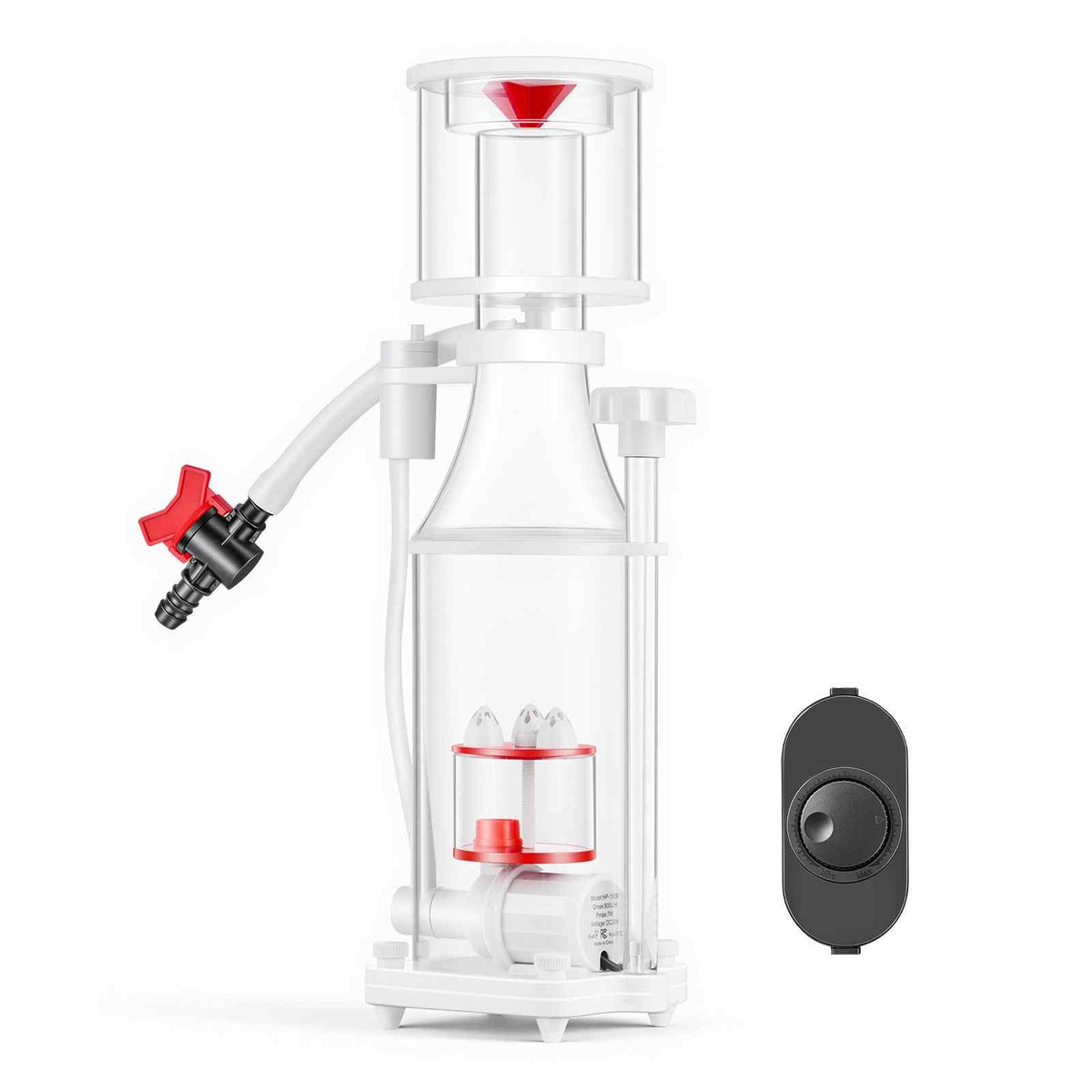 Protein Skimmer for 53-106 Gal Saltwater Aquariums Internal with Pump, Protein Skimmer with DC Pinwheel Pump, Adjustable Control, Air Silencer, for 53-106 Gallon Saltwater Aquariums & Reef Tank