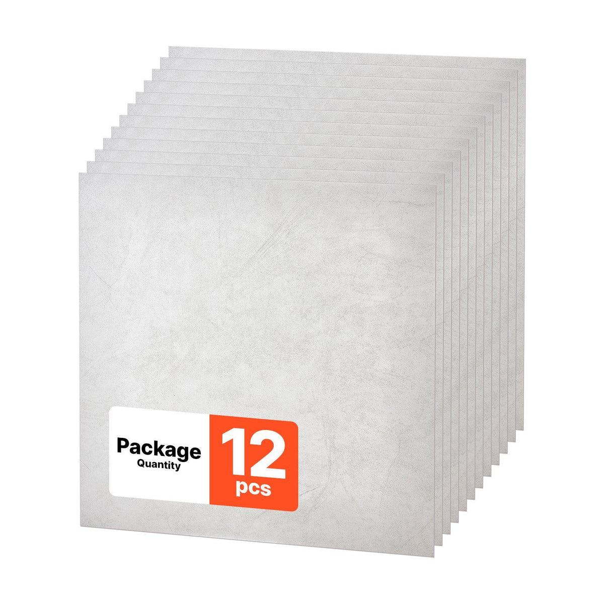 24 x 24 in PVC Ceiling Tiles 12-Pack Drop Ceiling Panels White Marble, PVC Foam Board, Grid Fit, Water-Resistant, Flexible Cut, Easy to Clean, Modern Decorative Finish for Home, Office Areas