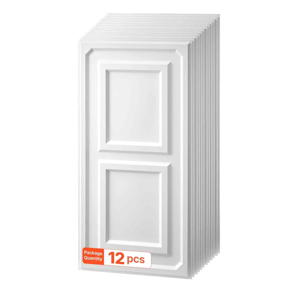 24 x 48 in PVC Ceiling Tiles 12-Pack White 3D Textured Accent Panels, PVC Sheet for Drop Grid, Impact-Resistant, Paintable Surface, Easy Cut, Modern Decorative Style for Home, Office Area
