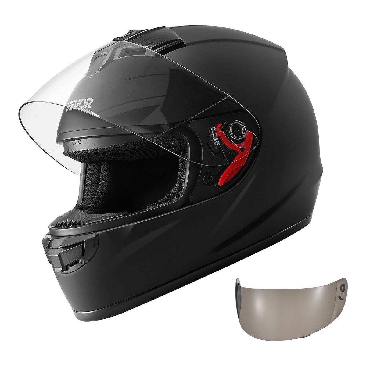 Full Face Motorcycle Helmets, Adult Motocross Dirt Bike Helmet with Clear Visor, Lightweight Comfortable Motorcycle Street Bike Helmet for Men and Women - DOT Approved (XL Size)