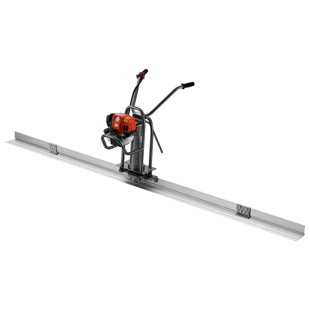 Concrete Power Screed Gas-Powered Leveling Tool 12 ft Aluminum Board, 1.16HP Engine, 4 Stroke Vibrating Screed, Handle Height Adjustable, Support Legs for Patio, Driveway, Floor Finishing