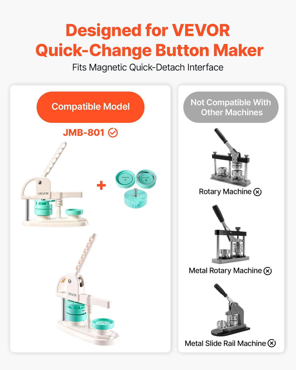 Button Maker Supplies 200 Sets 2.28 in / 58 mm Pin Back Button Parts, with Metal Backs, Metal Shells, Clear Mylar Films, and Blank Circle Papers, for Home DIY, School Events, and Custom Studio