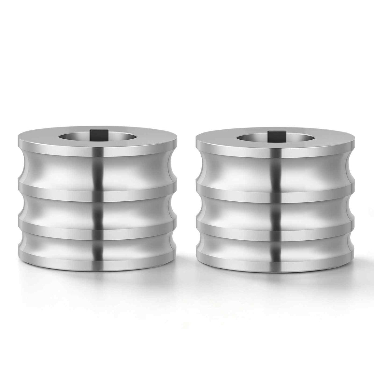 Replacement Roller for Rolling Mill 3 Sizes Grooves 2 Domed Rollers, Jewelry DIY Tool Accessory Parts, Premium Alloy Steel, Easy Installation, for Pressing Ductile Metals, Gold, Silver, Brass