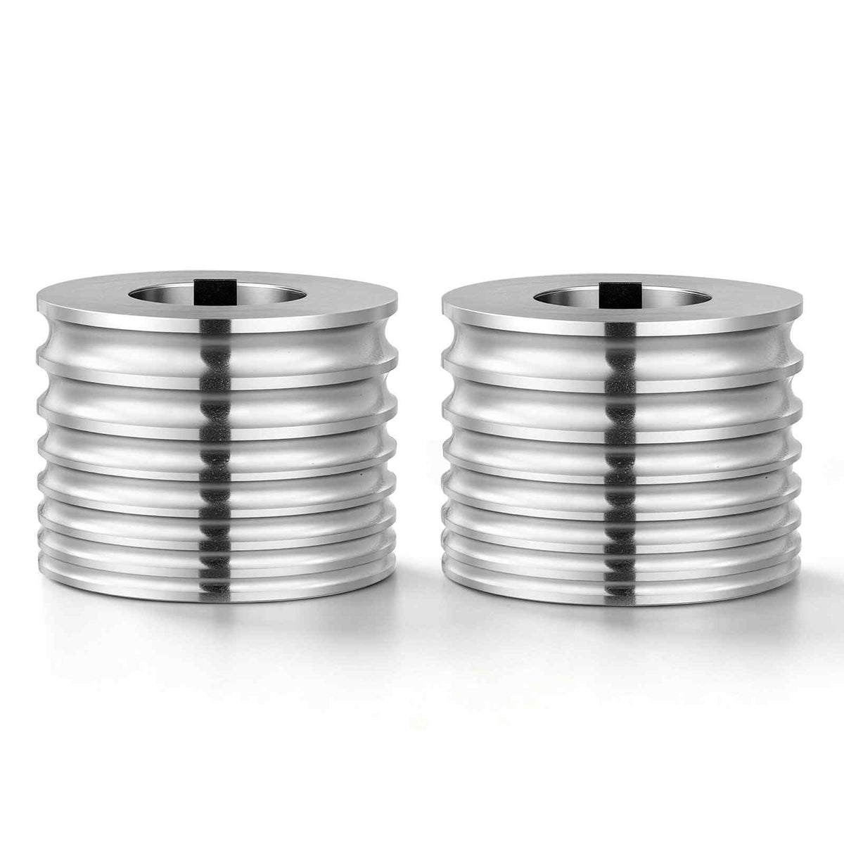 Replacement Roller for Rolling Mill 7 Sizes Grooves 2 Round Rollers, Jewelry DIY Tool Accessory Parts, Premium Alloy Steel, Easy Installation, for Pressing Ductile Metals, Gold, Silver, Brass