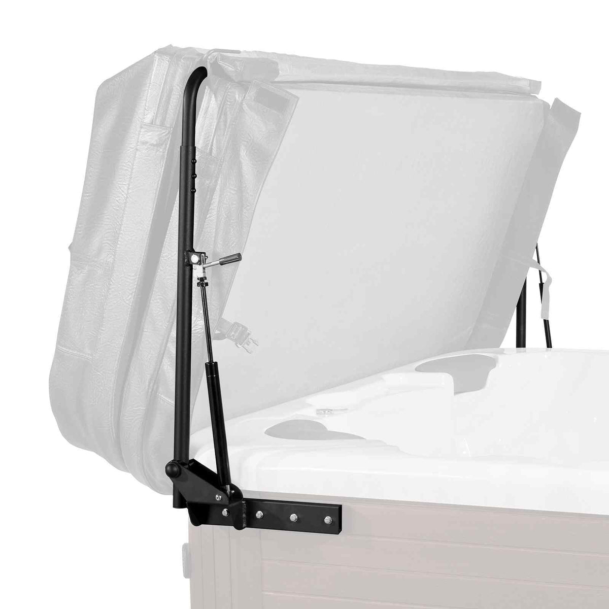 Hot Tub Cover Lift, Spa Cover Lift, Hydraulic, Width 69" - 96.5" Adjustable, Installed on Both Sides at the Top, Suitable for Various Sizes of Rectangular Bathtubs, Hot Tubs, Spa